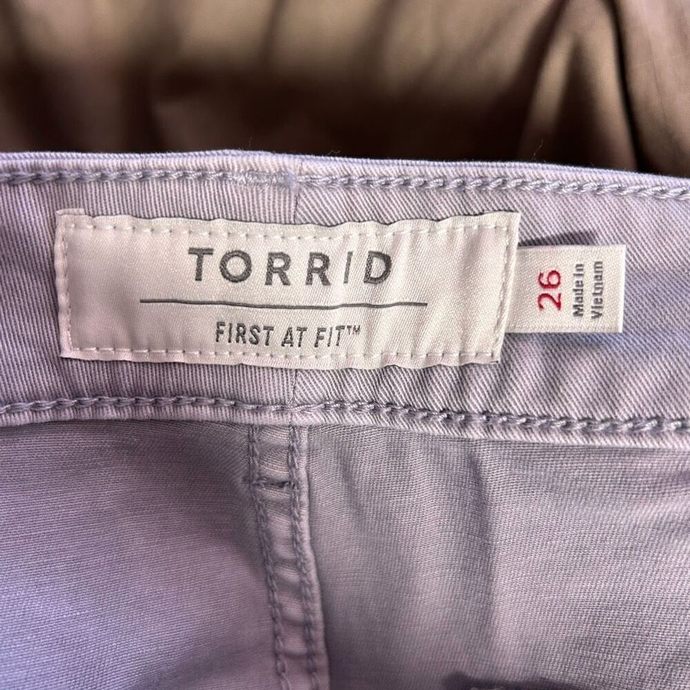 Torrid Grey Size 26 NWT Shorts Button Front NWT - image 5